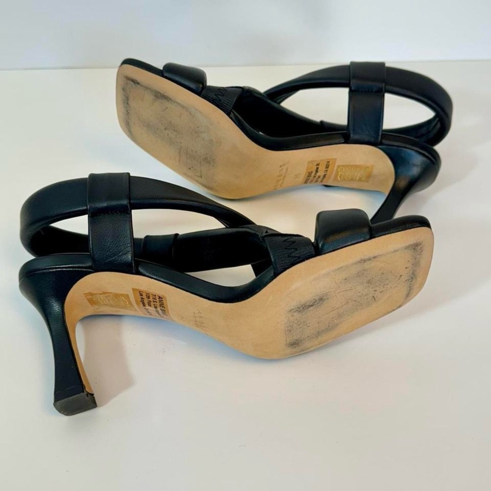 Anine Bing Black Leather Strappy Sandals Size 36 - Picture 5 of 7